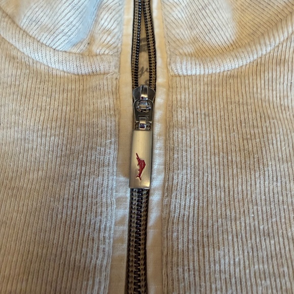 Tommy Bahama Men's Sweater Oatmeal Relax Pullover 1/4 Zip, Size Small - Picture 7 of 13